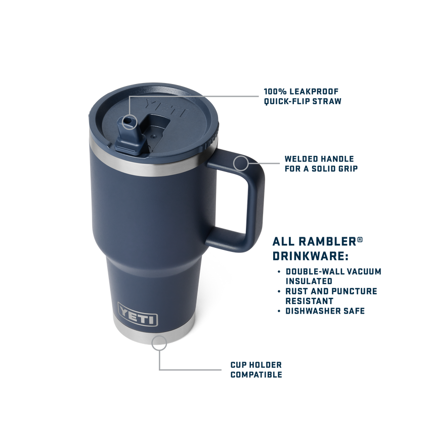 Rambler® 30 oz (887 mL) Travel Straw Mug Cape Taupe