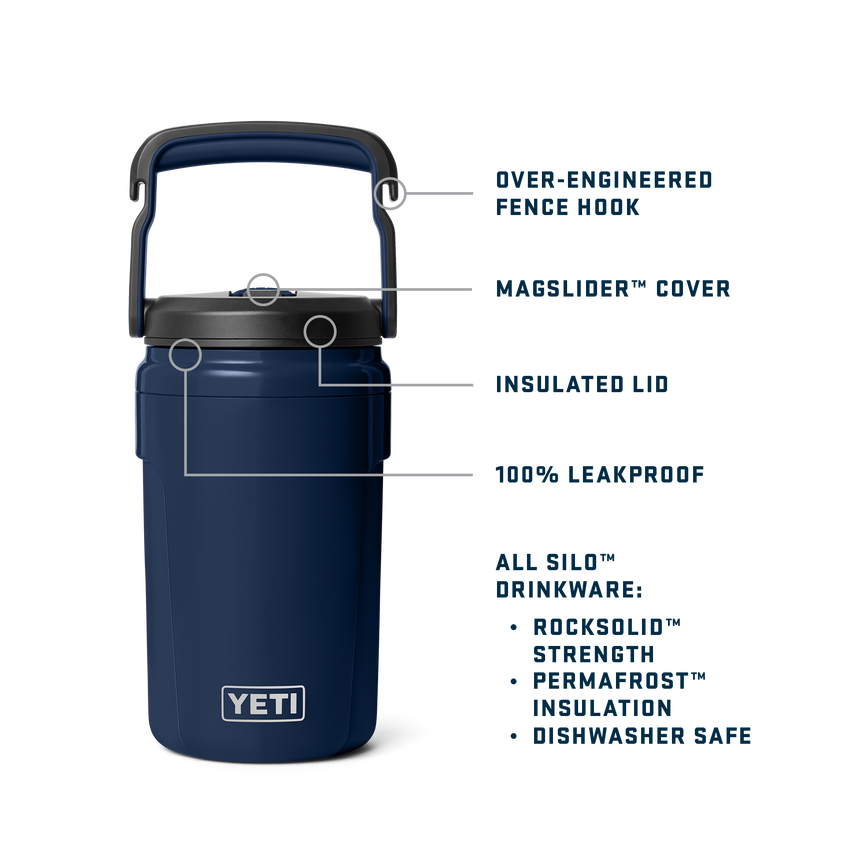 Silo™ 40 oz (1.1 L) Jug with Straw Cap Navy