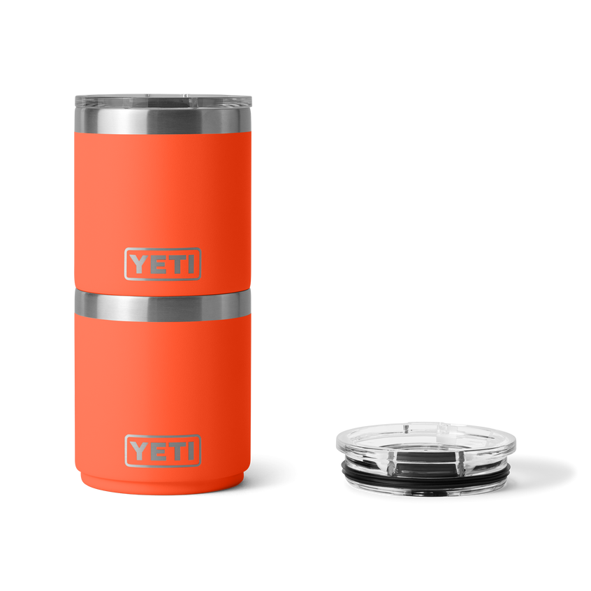 Rambler® 10 oz Stackable Lowball with Magslider™ lid Papaya