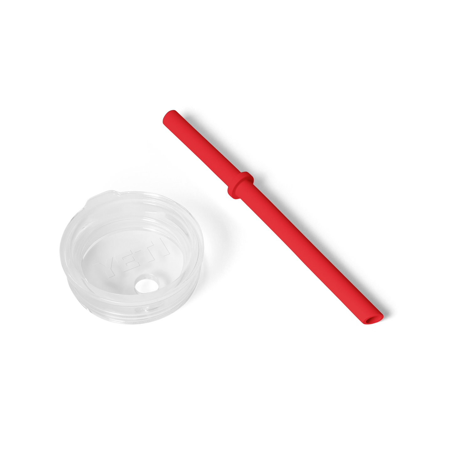 Small Silicone Straw Lid Rescue Red