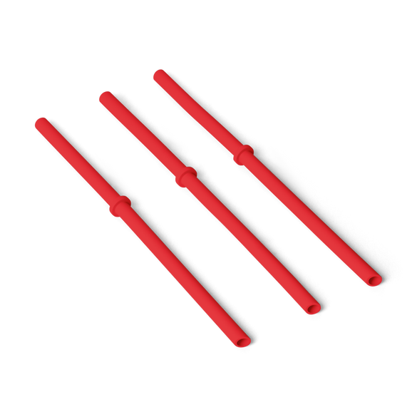 Rambler® L/XL Silicone Straw Pack Rescue Red