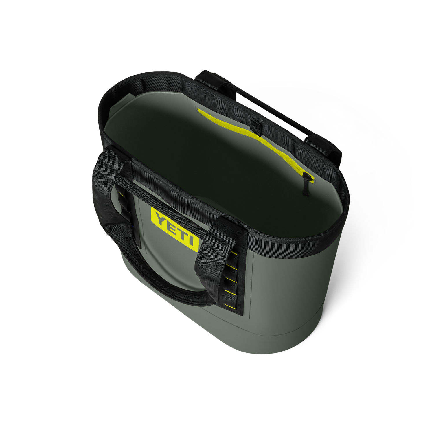 YETI Camino® 35 Carryall Camp Green/Firefly Yellow