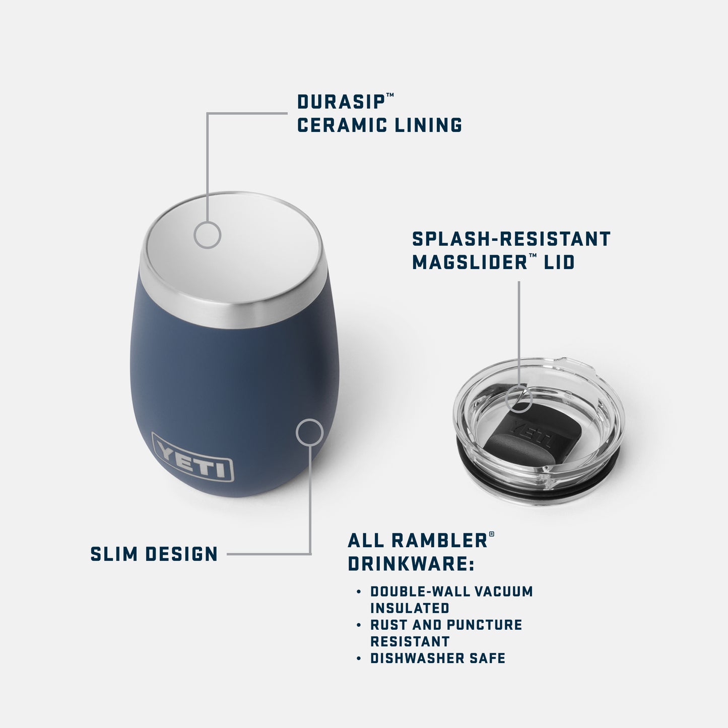 Rambler® 10 oz (295 ml) Wine Tumbler Rescue Red