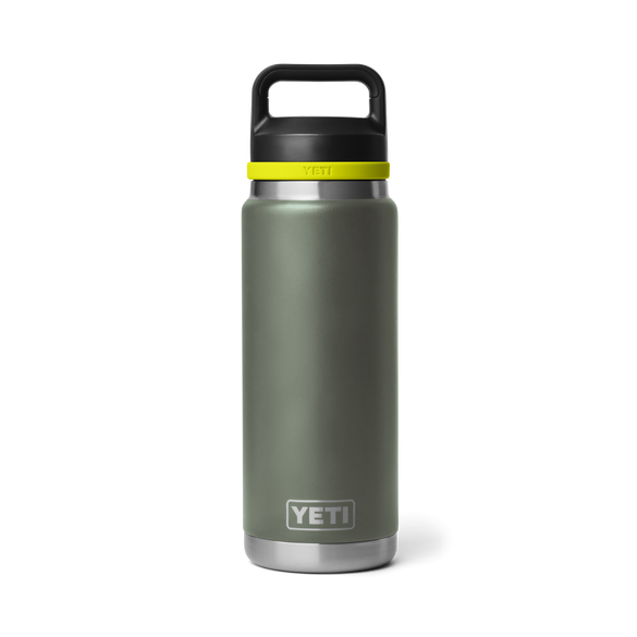 YETI Rambler® 26 oz (769 ml) Bottle With Chug Cap Camp Green/Firefly Yellow