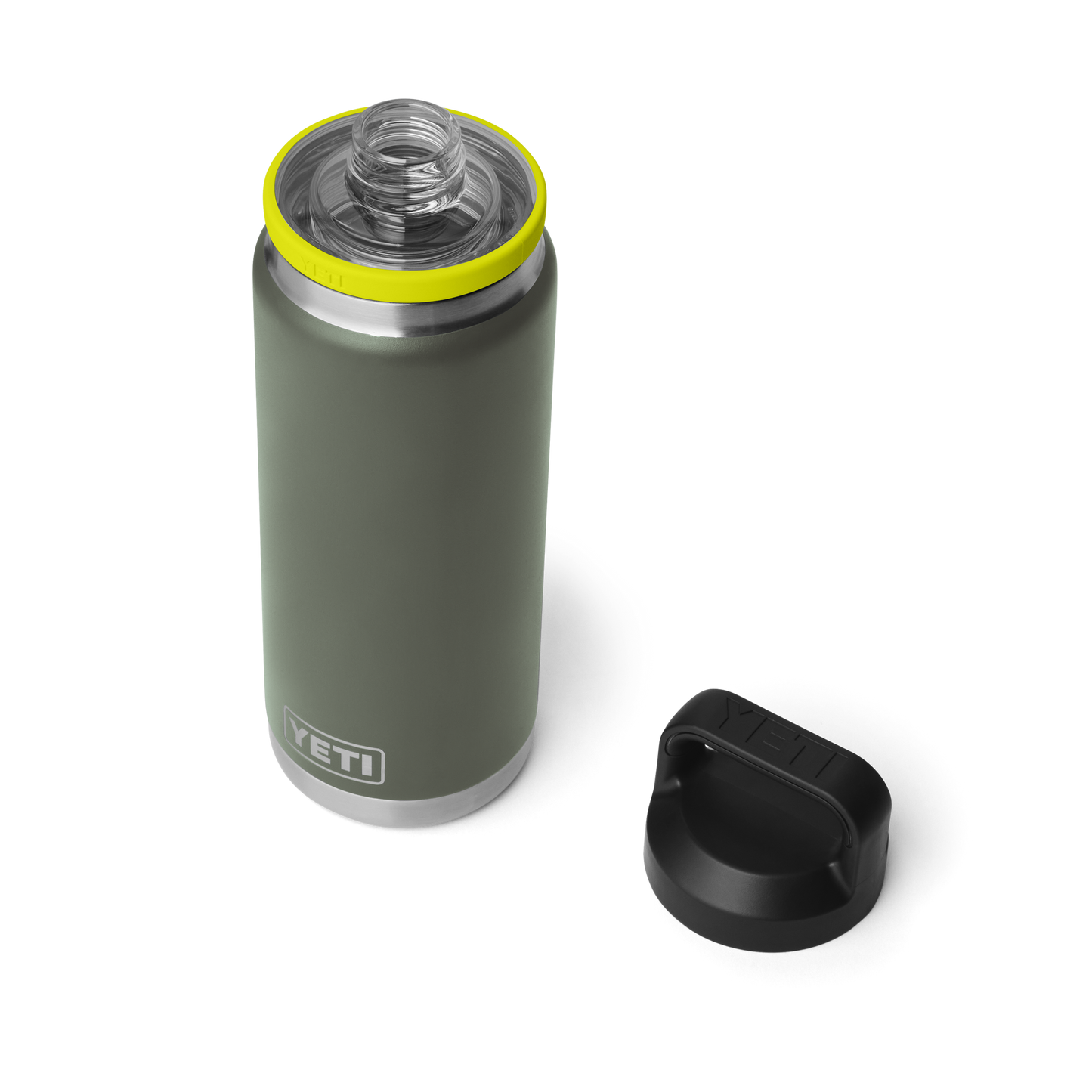 YETI Rambler® 26 oz (769 ml) Bottle With Chug Cap Camp Green/Firefly Yellow