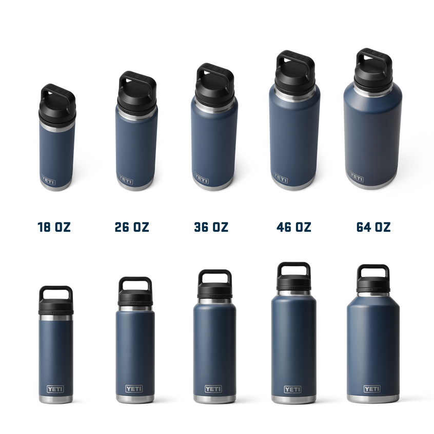 YETI Rambler® 36 oz (1065 ml) Bottle With Chug Cap Black Stone