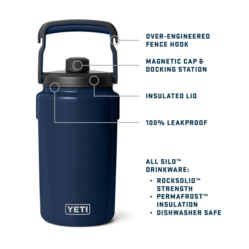 Silo™ Half Gallon (1.9 L) Jug with Chug Cap Black