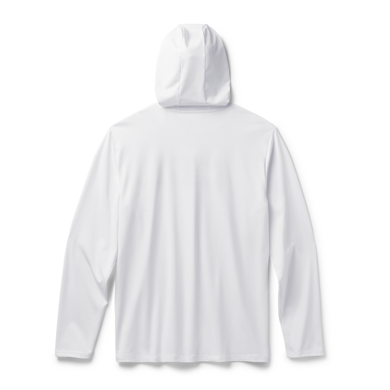 YETI Badge Hooded Long Sleeve Sunshirt White White