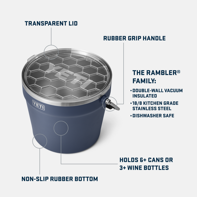 Rambler® Beverage Bucket Navy
