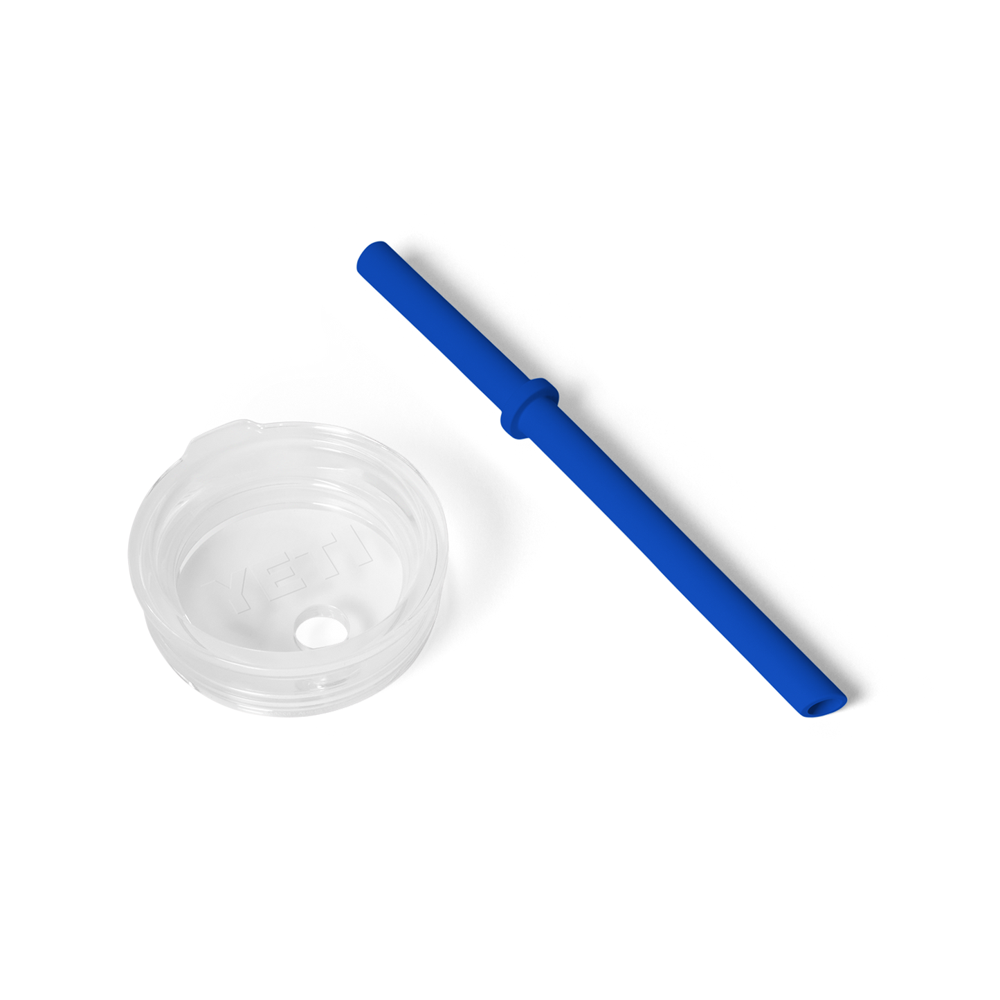Small Silicone Straw Lid Royal Blue