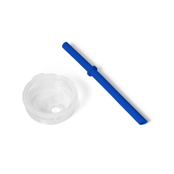 Small Silicone Straw Lid Royal Blue