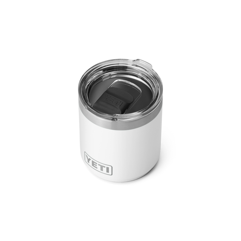 Rambler® 10 oz Stackable Lowball with Magslider™ lid White