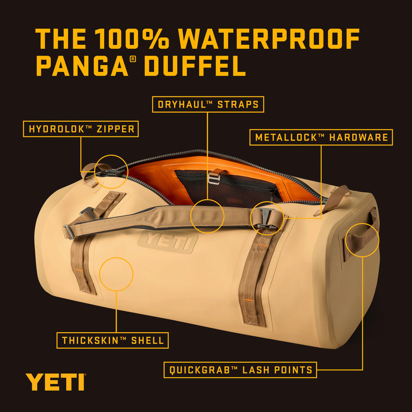 YETI Panga® 50L Waterproof Duffel Tan