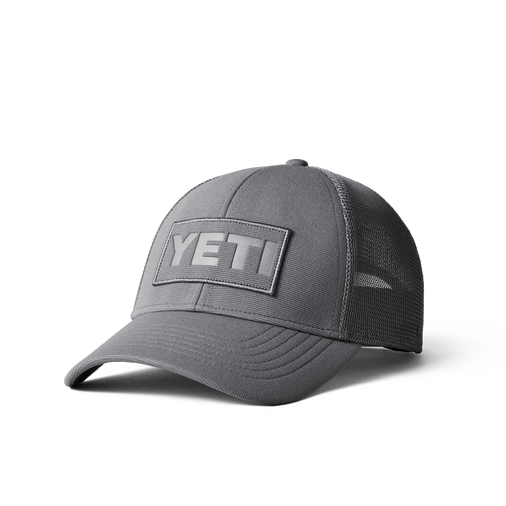 YETI Grey on Grey Patch Trucker Hat Grey