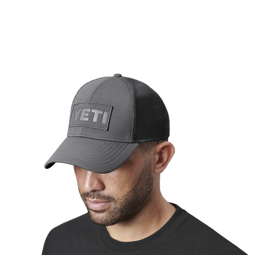 YETI Grey on Grey Patch Trucker Hat Grey