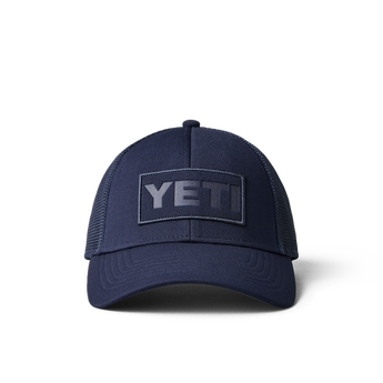 YETI Navy on Navy Trucker Hat Navy